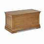 French Louis Oak Ottoman Bedding Blanket Box