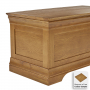 French Louis Oak Ottoman Bedding Blanket Box