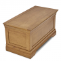 French Louis Oak Ottoman Bedding Blanket Box