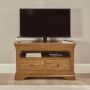 French Louis Oak Medium TV Unit - Up to 50" TV Size