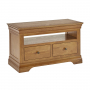 French Louis Oak Medium TV Unit - Up to 50" TV Size