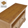 French Louis Oak Medium TV Unit - Up to 50" TV Size