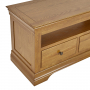 French Louis Oak Medium TV Unit - Up to 50" TV Size