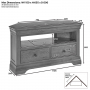 French Louis Oak Corner TV Unit - Up to 50" TV Size