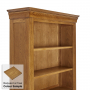 French Louis Oak Large Tall Bookcase