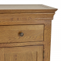 French Louis Oak Medium 2 Drawer 2 Door Sideboard