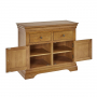 French Louis Oak Medium 2 Drawer 2 Door Sideboard