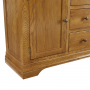 French Louis Oak Large Sideboard