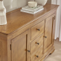 French Louis Oak Large Sideboard