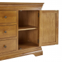 French Louis Oak Large Sideboard