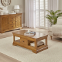 French Louis Oak 1 Drawer Coffee Table