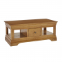 French Louis Oak 1 Drawer Coffee Table