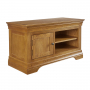 French Louis Oak Small TV Unit - Up to 48" TV Size