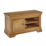 French Louis Oak Small TV Unit - Up to 48" TV Size