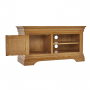 French Louis Oak Small TV Unit - Up to 48" TV Size