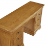 French Louis Oak Twin Pedestal Desk