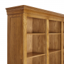 French Louis Oak Grand Library Bookcase with 3 Drawers