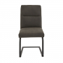 Bronx Industrial Dining Chair – Grey Faux Leather