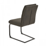 Bronx Industrial Dining Chair – Grey Faux Leather