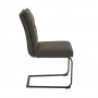 Bronx Industrial Dining Chair – Grey Faux Leather