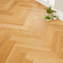 Natural Oak Herringbone Engineered Flooring – 14mm Thick x L 600 x W 125 (1.2m2 pack size)