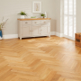 Natural Oak Herringbone Engineered Flooring – 14mm Thick x L 600 x W 125 (1.2m2 pack size)