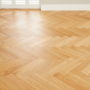 Natural Oak Herringbone Engineered Flooring – 14mm Thick x L 600 x W 125 (1.2m2 pack size)