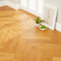 Honey Oak Herringbone Engineered Flooring – 14mm Thick x L 600 x W 125 (1.2m2 pack size)