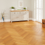 Honey Oak Herringbone Engineered Flooring – 14mm Thick x L 600 x W 125 (1.2m2 pack size)