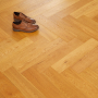 Honey Oak Herringbone Engineered Flooring – 14mm Thick x L 600 x W 125 (1.2m2 pack size)