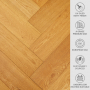 Honey Oak Herringbone Engineered Flooring – 14mm Thick x L 600 x W 125 (1.2m2 pack size)