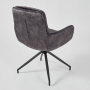 Harry Swivel Dining Chair – Vintage Storm Velvet