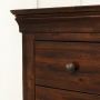 French Hardwood Mahogany Stained 5 Drawer Tallboy Chest of Drawers