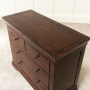 French Hardwood Mahogany Stained 2 over 2 Drawer Chest of Drawers