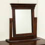 French Hardwood Mahogany Stained Dressing Table & Mirror Set