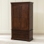 French Hardwood Mahogany Stained 2 Door 2 Drawer Double Wardrobe