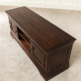 French Hardwood Mahogany Stained TV Unit - Up to 60" TV Size