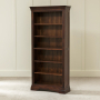 French Hardwood Mahogany Stained Large Tall Bookcase