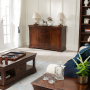 French Hardwood Mahogany Stained Large Sideboard