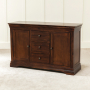 French Hardwood Mahogany Stained Large Sideboard