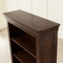 French Hardwood Mahogany Stained Low Bookcase