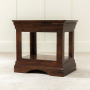 French Hardwood Mahogany Stained Lamp Table