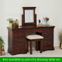 French Hardwood Mahogany Stained Twin Pedestal Desk