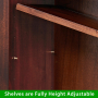 French Hardwood Mahogany Stained Grand Library Bookcase with 3 Drawers