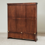 French Hardwood Mahogany Stained Grand Library Bookcase with 3 Drawers