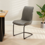 Leon Dining Chair – Grey Faux Leather