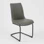 Leon Dining Chair – Grey Faux Leather