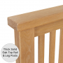 Cheshire Weathered Limed Oak 4ft 6in Low Footboard Double Bed 