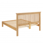 Cheshire Weathered Limed Oak 4ft 6in Low Footboard Double Bed 