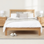 Cheshire Weathered Limed Oak 4ft 6in Low Footboard Double Bed 